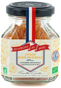 Les Abeilles de Malescot - Honey Candies Lemon & Elderflower, 130g (4.5oz)