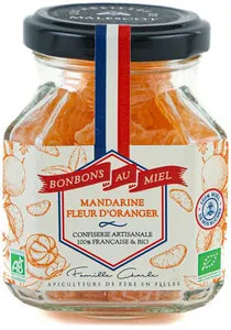 Les Abeilles de Malescot - Honey Candies Tangerine & Orange Blossom, 130g (4.4oz)