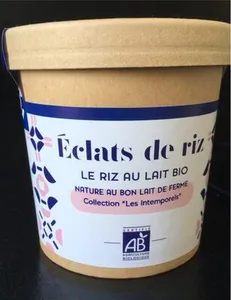Riz au lait bio nature