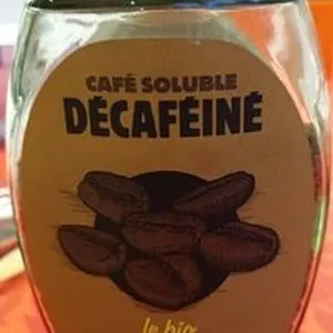 Café soluble décaféiné