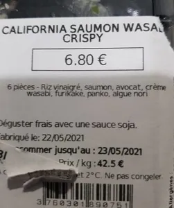 Springroll crevette avocat