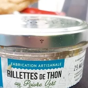 Rillettes de thon au poivre vert