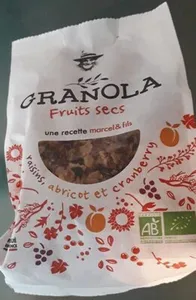 Granola fruits secs