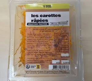 Les carottes râpées