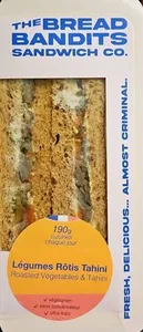 Sandwich végétarien Legumes Rotis Tahini