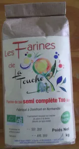 Farine de blé semi complète T80 bio