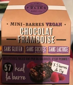 Mini Barres Vegan Choco Framboise
