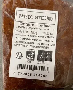 PATE DE DATE BIO