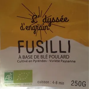 Fusili à base de blé poulard