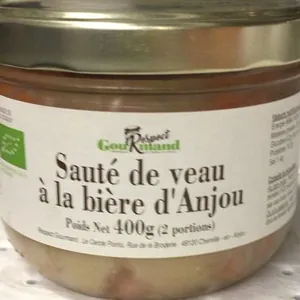 Sauté de veau à la bière d’Anjou