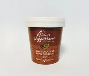 Glace chocolat sauce chocolat