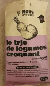 Le trio de légumes croquant