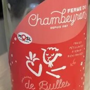 Boisson petillante a base de fraise