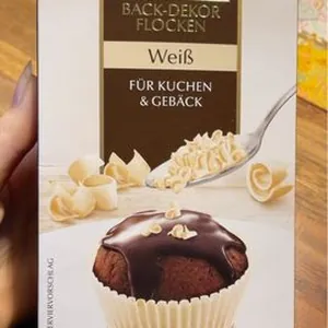 Back Deko Flocken Weiß