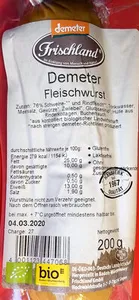 Demeter Fleischwurst