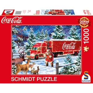 Pussel Coca Cola Christmas Truck 1000 bitar, Schmidt