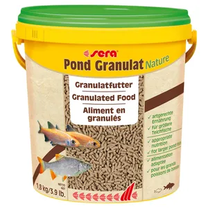 Sera Pond Granulat Natur - Ekonomipack: 2 x 10 liter