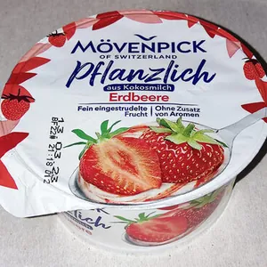 Pflanzlich aus Kokosmilch - Erdbeere