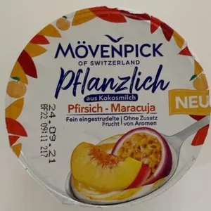 Pflanzlich aus Kokosmilch - Pfirsich-Maracuja