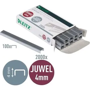 Leitz Juwel - Klamrar - 4 mm - galvaniserat stål - för Juwel 2000; Rapid Classic Jewel 2000