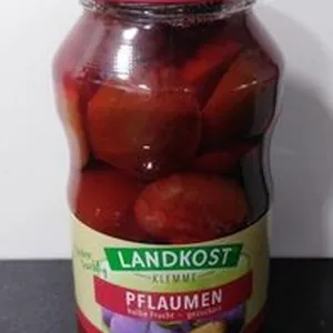 Pflaumen halbe Frucht und gezuckert