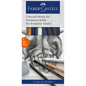 Skiss Set 6-p Goldfaber Charcoal, Faber-Castell