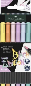 Faber-Castell - Brush pens Black Edition - 6x Pastel