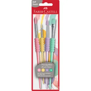 Faber-Castell Pensel-set, Soft Grip Pastell, 4 Penslar