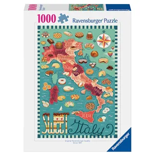 Map of Italy - Sweet Pussel 1000 bitar, Ravensburger