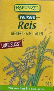 Vollkornreis gepufft