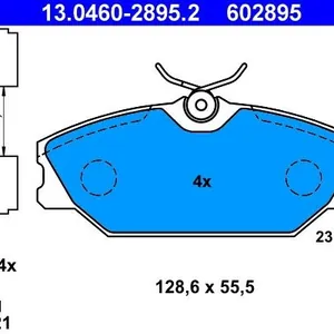 Bromsbelägg ATE 13.0460-2895.2