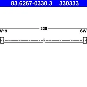 Bromsslang ATE 83.6267-0330.3