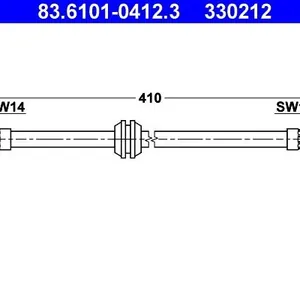 Bromsslang ATE 83.6101-0412.3