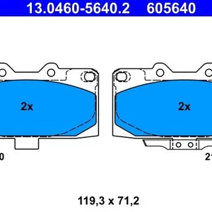 Bromsbelägg ATE 13.0460-5640.2