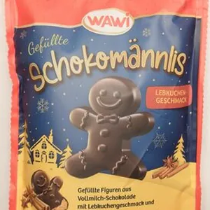 Gefüllte Schokomännlis Lebkuchengeschmack