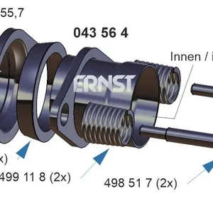 Rep.sats, avgasrör ERNST 043564