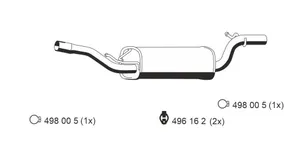 Mittenljuddämpare ERNST 670012
