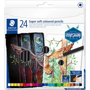 Färgpennor Supermjuka 24-p Design Journey Staedtler