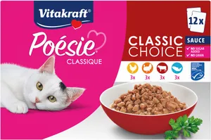 Vitakraft - Poésie Classique sauce, multipack 12x85gr