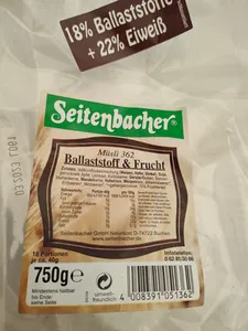 Seitenbacher Müsli 362, Ballaststoffe + Chia