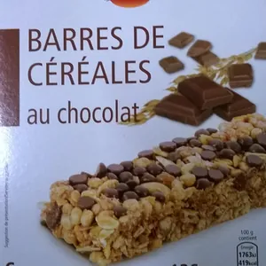 Barres de céréales au chocolat