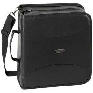 Vivanco Budget line - Bärväska för CD-/DVD-skivor - 320 skivor - fleece - svart