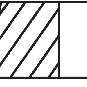 Kolvringsats MAHLE 038 52 N0