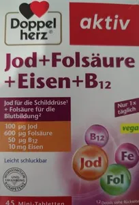 Jod+Folsäure+Eisen+B12
