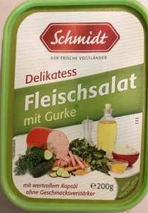 Fleischsalat mit Gurke