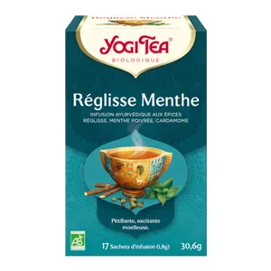 Yogi Tea Ayurvedisk ekologisk lakritsmintinfusion 17 påsar