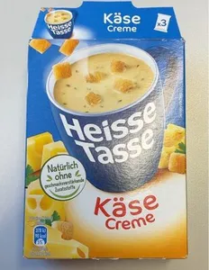 Heisse. Tasse Käse Creme