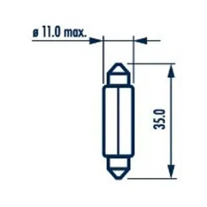 Glödlampa, skyltbelysning NARVA 17136