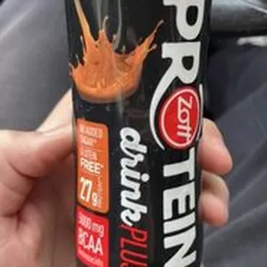 milk drink with caramel flavour and with sweetener