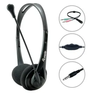 Hörlurar Belkin Chat Headset Svart 2 m